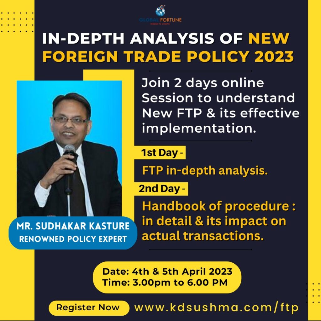 FTP | Detailed Analysis Of New Foreign Trade Policy 2023